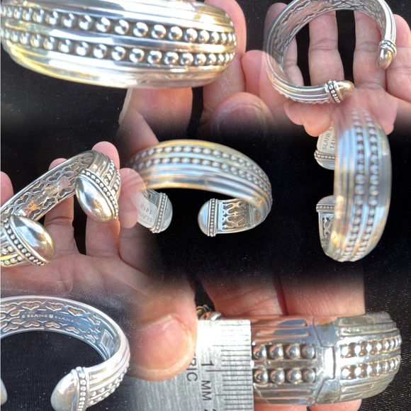 SLANE & SLANE STERLING SILVER CUFF BRACELET ( SMALL SIZE ) - Picture 16 of 17